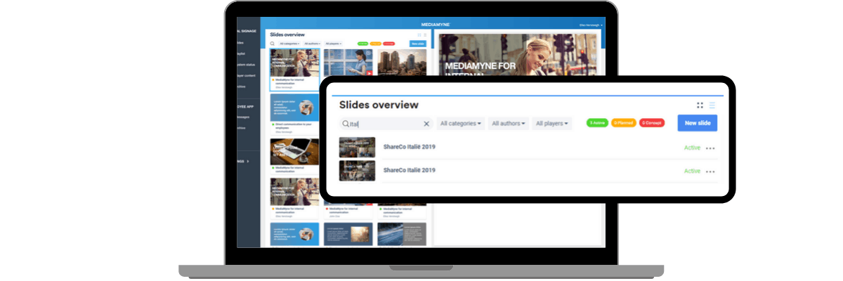 Content filteren en zoeken MediaMyne 4.0